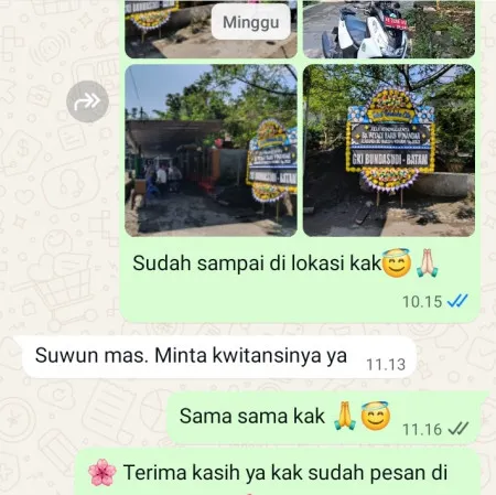 Pengiriman Papan Bunga Duka Tembarak